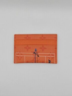 Louis Vuitton Lv Red Brick Tennis Cardholder